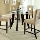 Grandam II Espresso Finish Round Top 5pc Dining Set  - FREE DELIVERY IN SOUTHERN CALIFORNIA