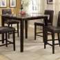Marble Table Top 5pc Dining Set w/ Tufted Button or Keyhole Back Chairs - FREE DELIVERY IN CA