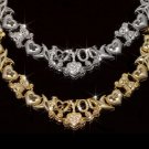 Genuine 10kt Gold Plate Teddy Bear I Love You Name Necklace 15mm TBJS-CN36