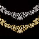 Genuine 10kt Gold Plate Teddy Bear I Love You Name Necklace 20mm TBJS-CN35