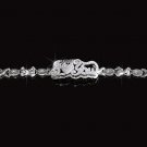 Genuine Sterling Silver Teddy Bear Love You XOXO Name Bracelet 8mm GGSB306