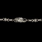 Genuine Sterling Silver Teddy Bear Love You XOXO Name Bracelet 11mm GGSB168