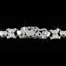Genuine Sterling Silver Teddy Bear Love You XOXO Name Bracelet 10mm GGSB190