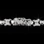 Genuine Sterling Silver Teddy Bear Love You XOXO Name Bracelet 10mm GGSB190