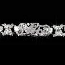 Genuine Sterling Silver Teddy Bear Love You XOXO Name Bracelet 12mm GGSB189