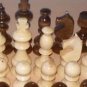 New beautiful handcrafted nutbrown color hazel wooden chess pieces,King 3.62 in