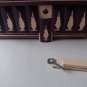 New big huge deep violet wooden jewelry secret magic puzzle box case adventure