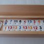 New big rummy,rummikub massive beech wood box travel strategy family board game