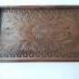 Big handcarved tray salver plate home decor serving dish unique brown maple wood