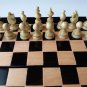 Black travel wooden chess set hazel wood chess piece,beech wood chessboard box