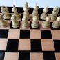 Black travel wooden chess set hazel wood chess piece,beech wood chessboard box