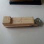 New blue handmade wooden puzzle magic storage jewelry secret mystery box