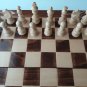 New big 20x 20 in beech wood chessboard box chess piece set backgammon checkers