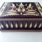 New big huge deep violet wooden jewelry magic puzzle box adventure hunt treasure