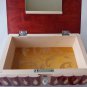 New big huge red wooden wizard jewelry puzzle magic case box hidden brain teaser