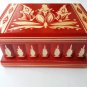 New modern red handmade wooden wizard jewelry puzzle magic box brain teaser