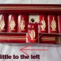 New modern red handmade wooden wizard jewelry puzzle magic box brain teaser