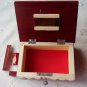 New modern red handmade wooden wizard jewelry puzzle magic box brain teaser