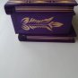 New big huge special purple wood jewelry secret magic treasure puzzle box case