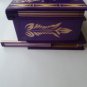 New big huge special purple wood jewelry secret magic treasure puzzle box case