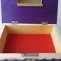 New big huge special purple wood jewelry secret magic treasure puzzle box case