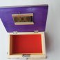 New big huge special purple wood jewelry secret magic treasure puzzle box case