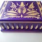 New big huge special purple wood jewelry secret magic treasure puzzle box case