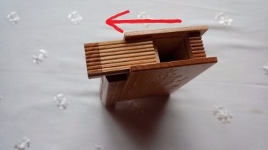 New cherry wood natural secret magic puzzle box surprise wizard mystery book