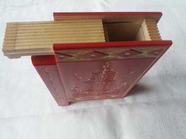 New big huge modern red misterious magic puzzle surprise wizard mystery book box