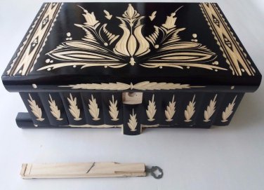 New Premium rare wooden huge biggest giant jewelry magic puzzle box on ebay