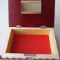 New big huge red wooden jewelry secret magic puzzle treasure pirate wizard box