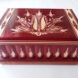 New big huge red wooden jewelry secret magic puzzle treasure pirate wizard box