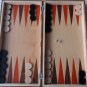 Brown chess set backgammon checkers chesspiece carved beech wood chessboard box