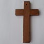 Handcarved brown 8.26x4.72'' wooden cross decorative wall cross crucifix art
