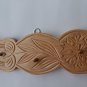 Natural wood carved key hanger rack jewelry hanger wall organizer hook holder