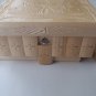 New natural laquered wood carved wizard jewelry puzzle magic box brain teaser