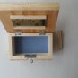 New natural laquered wood carved wizard jewelry puzzle magic box brain teaser