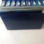 New big huge handcarved blue wooden jewelry secret magic puzzle box case gift