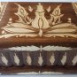New big huge brown wooden wizard jewelry puzzle magic case box hidden drawer key