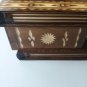 New big huge brown wooden wizard jewelry puzzle magic case box hidden drawer key