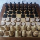 New travel wooden chess set backgammon checkers chess piece,wood chessboard box