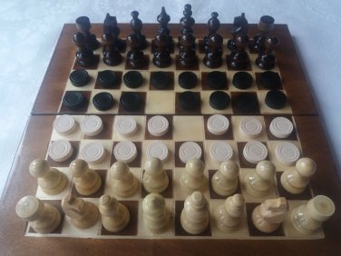New travel wooden chess set backgammon checkers chess piece,wood chessboard box