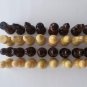 New european handmade hazel wooden chess pieces set King is 7.2 cm, 2.83 in