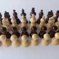 New european handmade hazel wooden chess pieces set King is 7.2 cm, 2.83 in