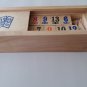 New complete wooden handmade rummy rummikub game children's travel game strategy