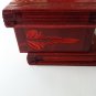 New special red handmade wooden wizard jewelry puzzle magic mystery box