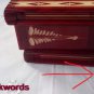 New red puzzle box wooden wizard mystery jewelry magic box secret brain teaser
