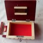 New red puzzle box wooden wizard mystery jewelry magic box secret brain teaser