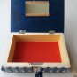 New big huge blue jewelry magic puzzle box adventure challenge hidden drawer toy