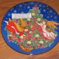 1995 Avon Trimming The Tree Porcelain Christmas Plate Trimmed in 22 Carat Gold